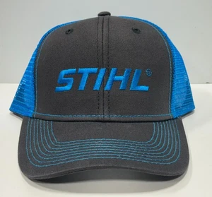 Motosierra Stihl Azul Neón Malla Snap Back Trucker Sombrero Gorra Jacksons Mexia, TX - Imagen 1 de 4