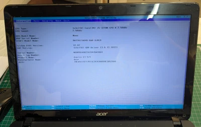 Acer Aspire E1-571 E1-531 TM P253 15.6" Complete Screen Assembly with Hinges & - Image 1 of 3