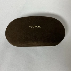 Tom Ford Hard Clam Hinge Brown Sunglasses Eyeglasses Velour Hard Case - Picture 1 of 3