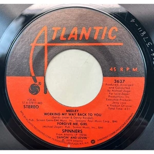 Spinners Working My Way Back to You Medley / Forgive Me Girl / Disco Ride 45 - Picture 1 of 4