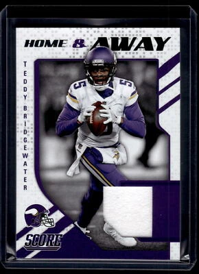 Teddy Bridgewater 2018 Score Home & Away Relic Card  #6 - Image 1 of 2