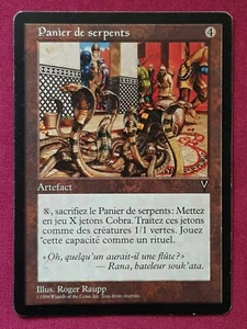 Magic The Gathering FRENCH VISIONS SNAKE BASKET PANIER DE SERPENTS card MTG - Picture 1 of 2