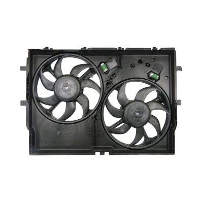 NEW DUAL RADIATOR AND CONDENSER FAN FITS RAM PROMASTER 1500 2014-2017 68189000AA - Image 1 of 2