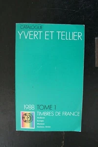 Catalogue Yvert et Tellier 1988 - Tome 1 : Timbres de France - Picture 1 of 1