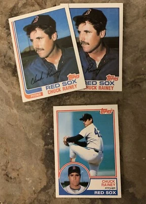 Chuck Rainey Baseball Cards. Boston Red Sox - Image 1 of 3