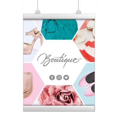 RED17 Poster Clamp - Heavy Duty Poster Hanging Rails