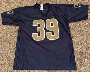 Vintage St. Louis Rams Steven Jackson Jersey #39 Blue Gold Mens Size XL - Picture 1 of 6