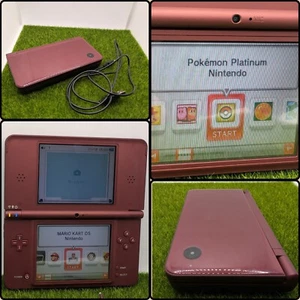Nintendo DSi XL Console & 19+ Games & Charger - Burgundy - Pokémon Mario Zelda + - Picture 1 of 13