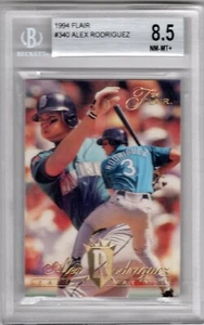 1994 Flair #340 ALEX RODRIGUEZ Rookie ~BGS 8.5~ - Picture 1 of 2