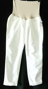 Pantalones elásticos de tiro alto GAP Maternity Ivory Best Girlfriend talla 2 - Imagen 1 de 12