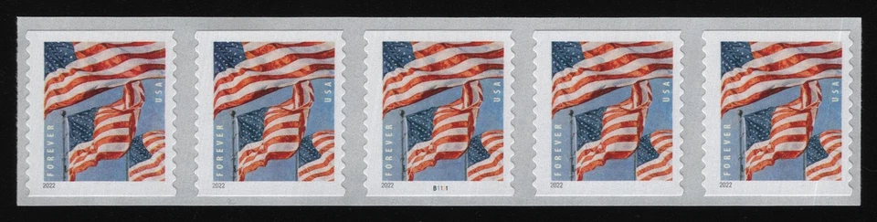 #5655 U.S. Flags, PNC B1111, Mint **ANY 5=FREE SHIPPING** - Image 1 of 1