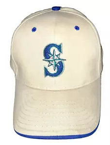 Seattle Mariners Vtg Baseball Hat Night Emerald Queen Casino Promo Khaki Tan Cap - Picture 1 of 7