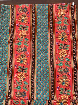 Tecido de algodão Free Spirit bazar marrakech listra paisley colorida 3 jardas - Imagem 1 de 4