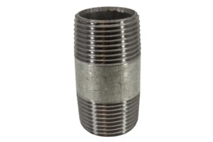 Fassnippel aus verzinktem Temperguss 25 mm (1") Rohrverschraubung - Bild 1 von 4