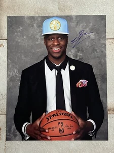 Emmanuel Mudiay Signed 16x20 Photo Auto Denver Nuggets Autograph COA PROOF - Picture 1 of 2
