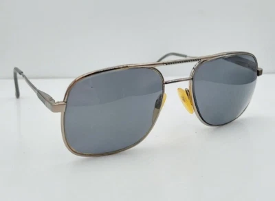 Gafas de sol de metal vintage Luxottica Jim Gunmetal Pilot Italia SOLO MARCOS Foto 1 de 4