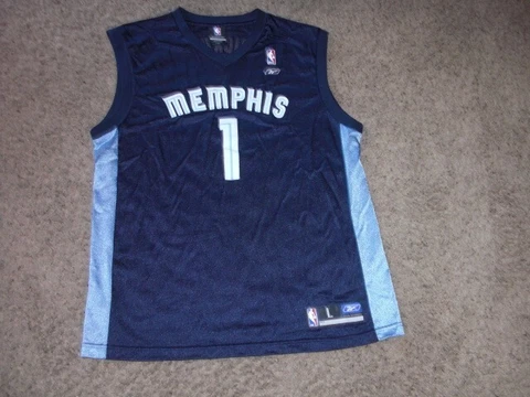 MEMPHIS GRIZZLIES #1 Reebok Basketball Jersey men's Large Cover
