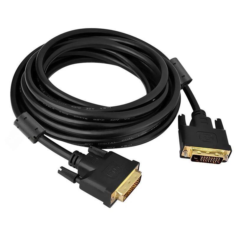 1.8 M 1.8M 6F 6 feet 24+1 Pin DVI-D Male to Male Cable for PC Laptop Desktop - Image 1 of 4