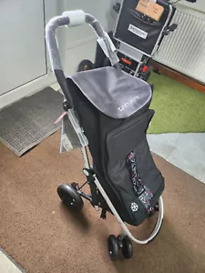 Carlett Classic Duo Shopping Trolley Foldable Shopper - needs a clean - Picture 1 of 7