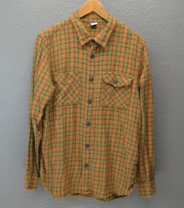 Camisa de Franela Estoica Para Hombres L Cuadros Ligera Exterior Campamento Informal Suave Occidental - Imagen 1 de 15