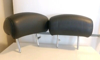 Infiniti FX35 FX45 2003-2008 juego de reposacabezas de cuero negro de primera fila OEM Foto 1 de 4