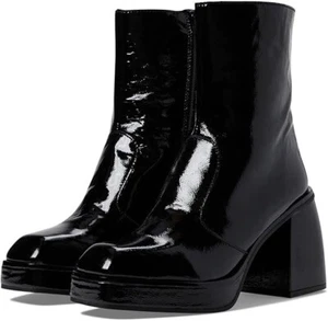 Free People Ruby Women's Size 10 Platform Bootie Black Patent Leather NWOB - Picture 1 of 12