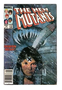 NEW MUTANTS 18 (VF- 7.5) 1st FULL DEMON BEAR / 1st WARLOCK / 1984 NEWSSTAND * - Picture 1 of 2