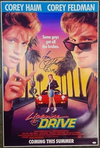 Corey Feldman Autograph Signed 24x36 License To Drive Poster Exact Proof - Picture 1 of 4