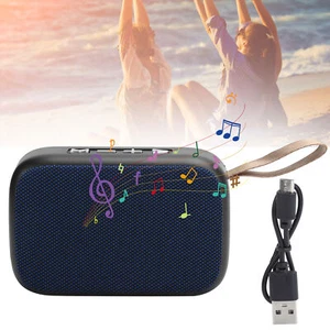 Blue BT Speaker Subwoofer Wireless Stereo Portable USB Mini Sound With FM Ra Kit - Picture 1 of 16