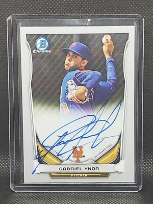 2014 Bowman Prospect Chrome Gabriel Ynoa #BCAP-GY Auto - Image 1 of 2