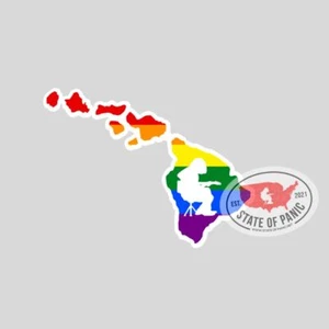 State of Panic - Retro Hawaii Mikey Sticker - Bild 1 von 1