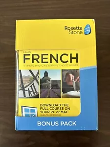 Rosetta Stone French - Bonus Pack - New Unopened - Picture 1 of 3