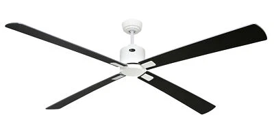 Éco Ventilateur plafond Télécommande DC Fan Smart NEO 180cm Blanc Wenge Argent - Photo 1/4