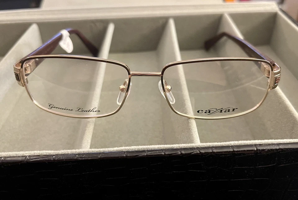 NOVA ARMAÇÃO DE ÓCULOS MASCULINA AUTÊNTICA CAVIAR M4865 C16 - Imagem 1 de 4