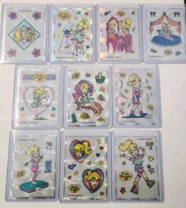 Set Of 10 POLLY POCKET rare Peninsula Vending Prism sticker card 1995 RARE - Bild 1 von 12