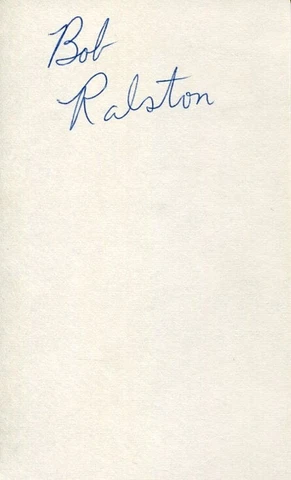 Bob Ralston Lawrence Welk Show Pianist Signed Autograph Cover
