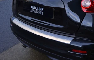 For Nissan Juke (2010-14) - Rear Bumper Protector Scratch Guard Brushed Steel - Picture 1 of 6