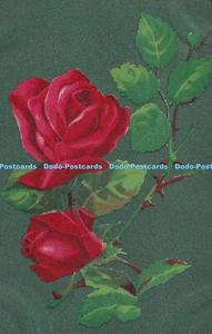 R350740 Blumen Rosen Grußkarte Postkarte - Bild 1 von 4