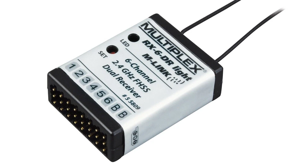 Multiplex Empfänger RX-6-DR light M-Link 2,4 GHz 55809 - Bild 1 von 1