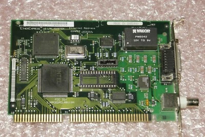 ISA Intel EtherExpress 16 - LAN/Netzwerkkarte - BNC&AUI - Boot ROM Header - Image 1 of 2