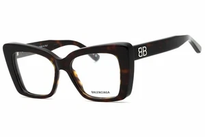 BALENCIAGA BB0297O 002 Eyeglasses Havana Frame 52mm - Picture 1 of 4