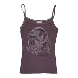 RARE Vtg Abercrombie & Fitch Purple Barefoot Invitational Tahiti Tank Top M - Picture 1 of 9
