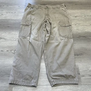 Duluth Trading Flex Fire Hose Pantaloni Uomo 40x30 Tan Beige Cargo Abbigliamento da Lavoro - Foto 1 di 7