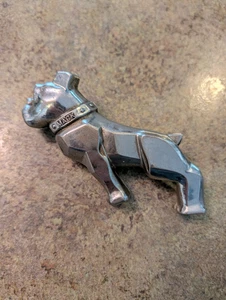 Vintage Mack Truck 1/2 Bull Dog Chrom Callout Emblem 5" lang - Bild 1 von 7