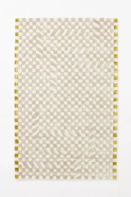 Beige Silk and woolen Hand Tufted Carpet Rug for home decor 8x10|8x12|9x10 - Image 1 of 2