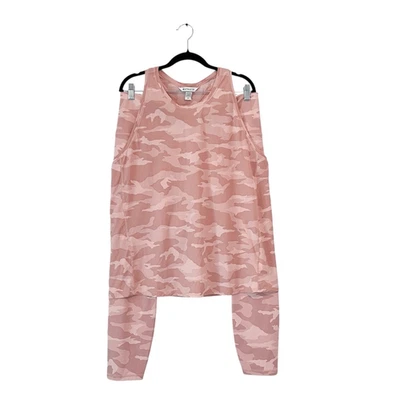 Conjunto de leggings ajustados y camiseta sin mangas Athleta Elation camuflados 7/8 talla grande 2X rosa Foto 1 de 4