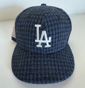 LA Dodgers New Era Harris Tweed Navy MLB Bodega Fitted Hat 59Fifty Size 7 1/4 - Picture 1 of 11