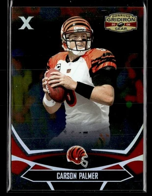 2008 Donruss Gridiron Gear #20 Carson Palmer Silver Holofoil X's #/250 - Image 1 of 2