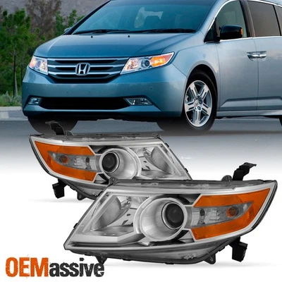 Fits 2011 2012 2013 2014 2015 Honda Odyssey Amber Corner Headlights Lamps Set - Imagem 1 de 4