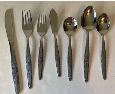 T & N JAPAN Stylecraft Stainless Steel Flatware SYF2 50 Pieces - Image 1 of 4